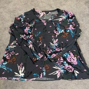 Torrid Crinkle Gauze Button-Front Peasant Top‎ Plus Size 2x